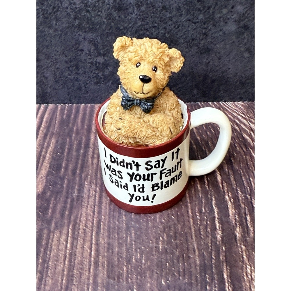 Boyds‎ Bears " Razz Bearies Im Right " To Make You Smile Figurine 2003 No Box